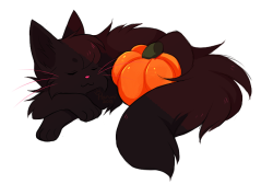 happy black cat day ~my sona is always so therapeutic to draw 