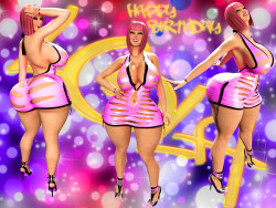 Happy Birthday LolaI almost forgot about post this, getting carried away making more scenes of Lola. This dress is her birthday gift for me. She looks very sexy in that dress she&rsquo;s having a fun night with friends tonight with Zana, Olivia, Aliecia