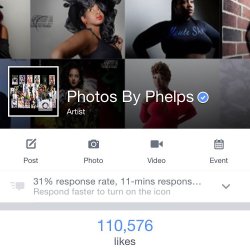 Woooo!!!!! 110,000 likes!!!!! #team phelps movement is growing!!!!!  Thank you for reshares, retweets&hellip;recommending me as your photographer!!!! #dmv #Baltimore #photosbyphelps #gettinglikes #hardworking Photos By Phelps IG: @photosbyphelps I make
