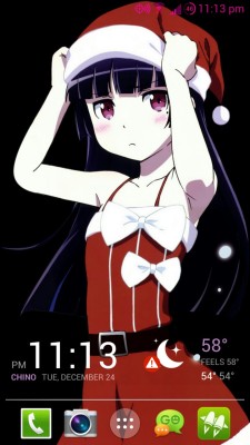 My phone looks cute as fuck with Kuroneko as my background.♡