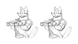 jengogonar:  wufflecomic:  Wuffle Vs. Eyeglasses. Key frame and the finished in-between, ready to be cleaned up ^^ - Piti Yindee  ADORABLE!!!!!!!!!!!!!!!!!!!!!