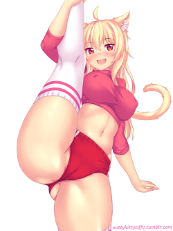 nottykittytiffy:Stretching with Tiffy!!! &lt;3 &lt;3