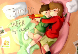 jamoncillopiloncillo:  The little Edd didn’t want to let go of his colors even though the teacher kindly asked for it.He was afraid that Matt would remove him away his colors to ruin the drawings he had made.That’s why Tord stood by his side with