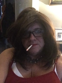 Smoking sissy ElizabethAlways have a VS120 to show what a whore I am 