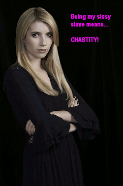 Emma Roberts Rules for Sissy Slaves Animated Gif Story.