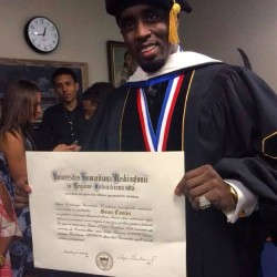 Big up to #PDiddy #PuffDaddy #Diddy #education #graduation #upupup #proud #makingchange :) (y)