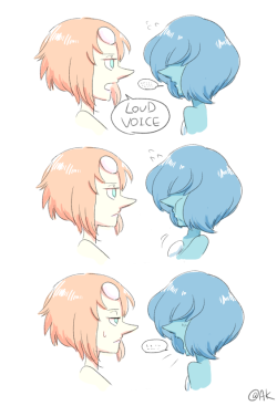 blue diamond’s pearl and lil pearlhttps://www.youtube.com/watch?v=xczDd2_X0DI&amp;feature=youtu.be↑ wwwww! I saw this for the first time! This is exactly as I&rsquo;ve imagined. cute!