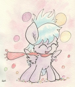 slightlyshade:  Cloudchaser is a little filly with a big scarf here. Scarffilly!  &lt;3!