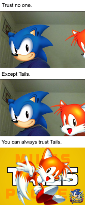 dorianshavilliard: homopower:  spiroandthelacktones:   animar-smol-of-elephants:  nyailist:  k-chan-personal-blog:  sonicconnect: Tails is the best friend in the world. think again   What the fuck I never wanted to know that  Sonic is into Watersports
