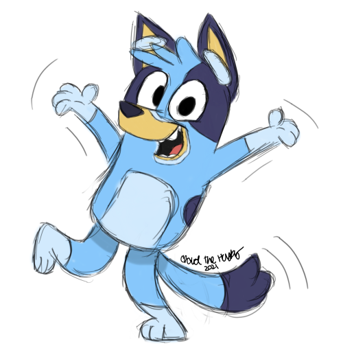 cloudthehusky:I drew Bluey for no particular reason XD. She is a very cute doggo. :)