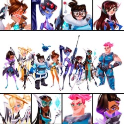 Here are the OVERWATCH LADIES I’ve done so far 