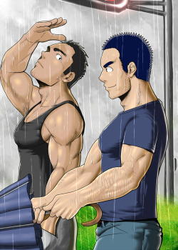 gaymanga:  Muscle   Juice (筋肉＋汁)Illustrations by Moritake (モリタケ) 
