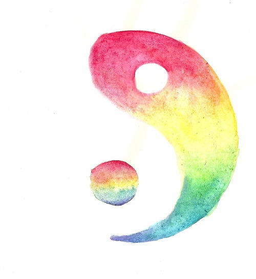 rainbow yin yang | Tumblr