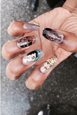 alicia-robinson-art:It’s so exciting to see my art inspire others, especially a nail designer for my fave new show Claws! I am so honored to have my illustration on @theeditorialnail ’s nails, her designs are just incredible!
