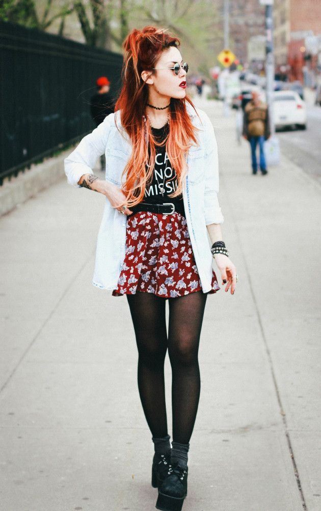 Grunge outfits tumblr skirts fashion