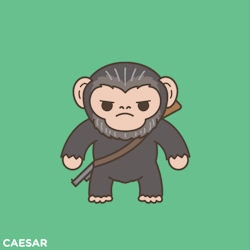 prison-mikes-bandana:War for the planet of the apes, only cuter!!!!