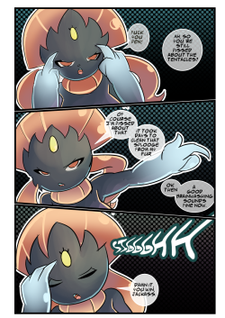 She has a reason to hate me, after all Weavile did have to deal with a couple of tentacles as a Sneasel.  Still screwing around with some of the stuff in Manga Studio 5. I&rsquo;m glad that they have a color history now, and it can be turned into a pallet