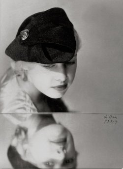  Mirrored image with hat, 1930’s, Dora Kallmus (Madame D’Ora) (1881 - 1963)  Matthew’s Island of Misfit Toys  