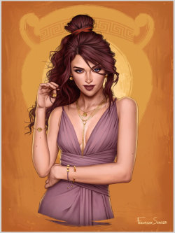 fdasuarez:  Megara     If you want to help me create more of this series please consider supporting my  Patreon  and get exclusive content as rewards &lt;3 Hey guys! (: , continuing my Modern Princesses series, here is Megara!, she is one of my faves