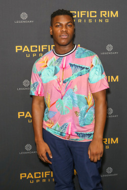 celebsofcolor: John Boyega attends the Pacific Rim Uprising fan event at Event Cinemas George Street on February 28, 2018 in Sydney, Australia.
