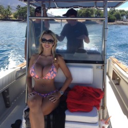perfectorbs:  This hottie is packing a pair of 1100cc whoppers. When she goes boating, the Coast Guard does not require her to wear a life preserver, because her Perfect Orbs serve as flotation devices. Nice Job Baby!! 