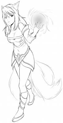 Patreon SketchThis month my anonymous ษ contributor simply requested Ahri from League of Legends. Links: - Patreon - Ekaâ€™s Portal - SFW Art