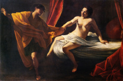 Giovanni Lanfranco (Terenzo, Parma, 1582 - Roma 1647); Giuseppe e la moglie di Putifarre (Joseph and Potiphar&rsquo;s wife), 1615 (?); oil on canvas, 101 x 157 cm; Galleria Borghese, Roma