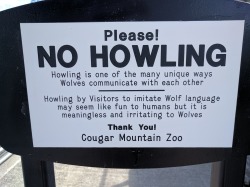 speciesofleastconcern:  elphabaforpresidentofgallifrey:  katie-pup:  don’t awoo  “don’t appropriate wolf culture” this zoo is run by fucking sjws trying to create some kind of safe space bullshit  Everything you do is meaningless and irritating,