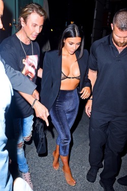 kkw-daily:Kim Kardashian West out and about in New York City on July 10, 2017. bimbo couture