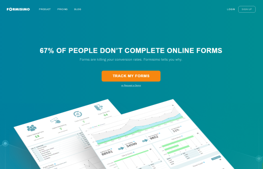 Formisimo form analytics homepage image