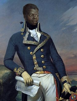 blackhistoryalbum:  TOUSSAINT LOUVERTURE (1743 – 1803) Leader of the Haitian independence movement during the French Revolution, who emancipated the slaves and briefly established Haiti as a black-governed French protectorate.  A great Israelite King