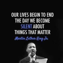 What matters to you may matter to others too. Don&rsquo;t give up. It only takes one voice to change the world. 💛 #MLK #thingsthatmatter