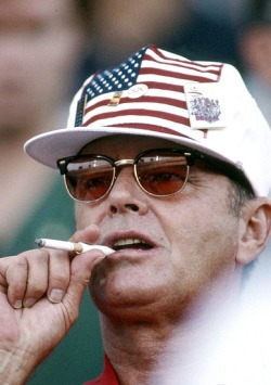  Jack Nicholson at the 1992 Olympics. 