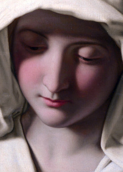 c0ssette:  “The Madonna at Prayer” detail,Giovanni Battista Salvi da Sassoferrato (1640-50) 