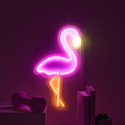 figdays:“Flamingo” Neon Wall Light // Firebox