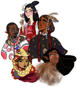 medievalpoc: prokopetz:  cleopatrasweave:  i drew a bunch of elves of color!!  This post reminds me of something that happened a few years back. I once served as art director for a project where the illustration spec called for characters of a variety