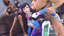kreamu:  Preview of next request. Nothing is set in stone. D.va a cute. I might have to waifu her up. (Only as a vidya waifu)  EDIT: Added more up to date preview. 