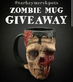 Heck yes i want a zombie head mug. #freeturkeymerck