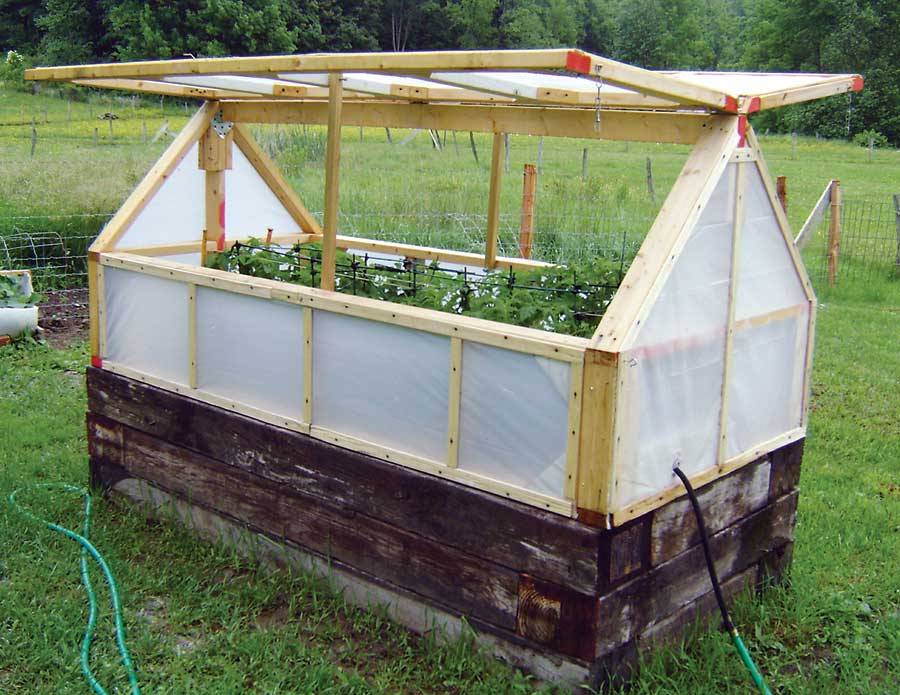 Inexpensive Mini-GreenhouseYou can build this raised garden bed mini