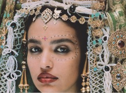 indoorocean:  A Moroccan bride on her wedding day. Style Engine, 1998.