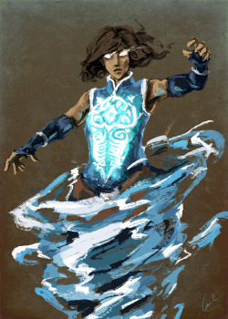 luvamiart:  Quick Korra sketch trying a new brush.