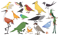 emlan:  some birbs (not really 100% to scale) Gichoukas aside cranes are actually the image animal of my heart for Ashikiba yuhu~ Arakita is probably the weakest translation on here but this shape is what my heart desired so my hands where tied!!