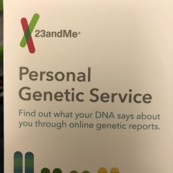 Let’s see if it tell me I’m black or if I’m an alien wearing ill fitting human skin!!  @23andme do your thing