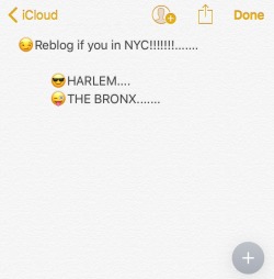 slappitup:  allidrinkishenny:  Reblog NYC ONLY  LETS GET THIS POST LIT!!!  Bronx 