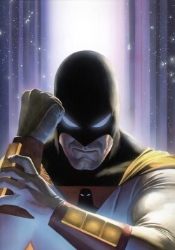 ungoliantschilde:  Alex Ross painted the covers for the six issue Space Ghost miniseries that DC Comics published a while back. The interiors were Illustrated by Ariel Olivetti, and it was Scripted by Joe Kelly.