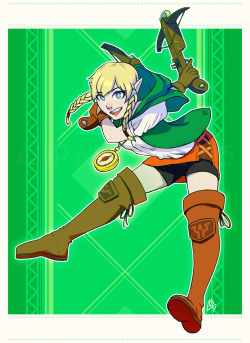 artcrossaura:  A cutie enters the Zelda universe!   such a cutie~ &lt;3