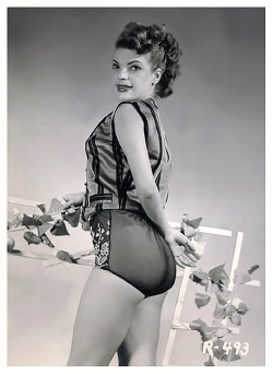 Bonnie Bell         aka. “The Ding-Dong Girl”..Image from an early Nudie-Cutie photo set..