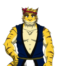 Here’s some sprites I edited for Torahiko.  The idea being for his route during the festival he’s change into this outfit for some kind of ceremony or something like that.  