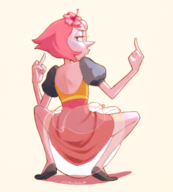 miru667:  She’s been a criminal for 6000 years!! Pose based on this lovely Pearl cosplayer here: [x] 