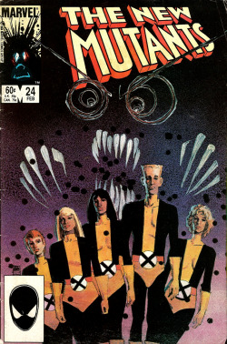 The New Mutants No. 24, Cover Art by Bill Sienkiewicz (Marvel Comics, 1985). From Oxfam in Nottingham.